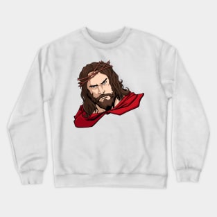 Jesus Superhero Portrait Crewneck Sweatshirt